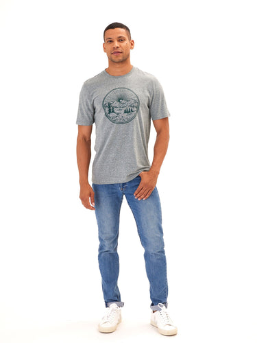 Triblend Happy Place Graphic Tee Mens Tops Tshirt Short Threads 4 Thought 