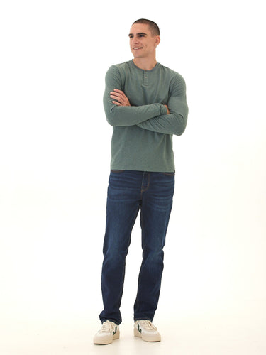 Frederick Luxe Jersey Long Sleeve 2 Button Henley Threads 4 Thought 