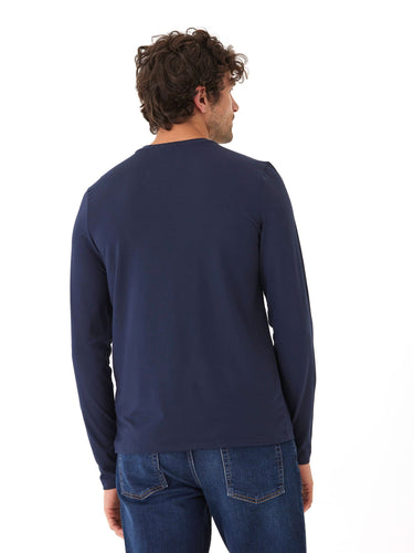 Frederick Luxe Jersey Long Sleeve Henley Mens Tops Tshirt Long Henley Threads 4 Thought 