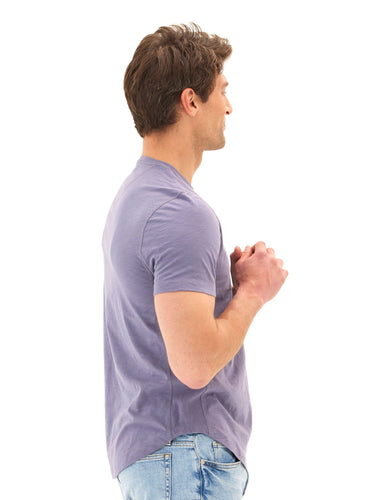 Heath Slub Jersey Short Sleeve Henley Mens Tops Tshirt Short Threads 4 Thought 