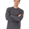 Parker Luxe Jersey Double Rib Long Sleeve Crew Mens Tops Tshirt Long Threads 4 Thought 