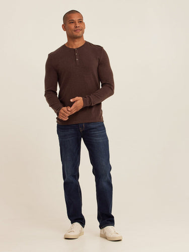 Elias Sweater Knit Long Sleeve Henley Mens Outerwear Sweater Threads 4 Thought 