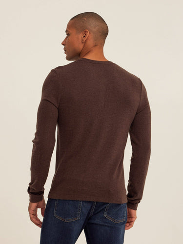 Elias Sweater Knit Long Sleeve Henley Mens Outerwear Sweater Threads 4 Thought 
