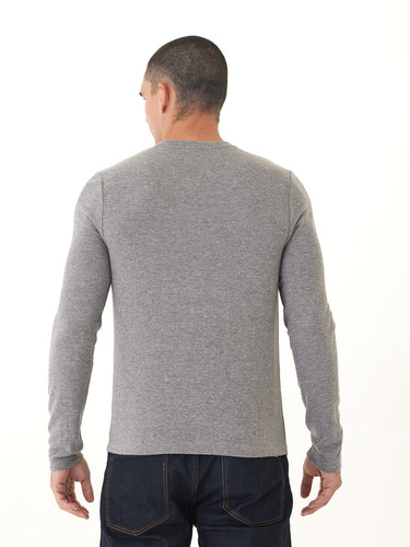 Elias Sweater Knit Long Sleeve Brushed Henley Threads 4 Thought 