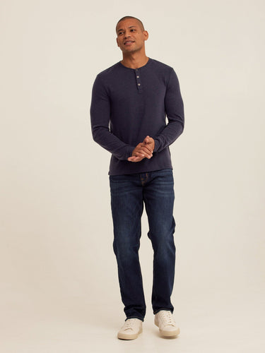Elias Sweater Knit Long Sleeve Henley Mens Outerwear Sweater Threads 4 Thought 