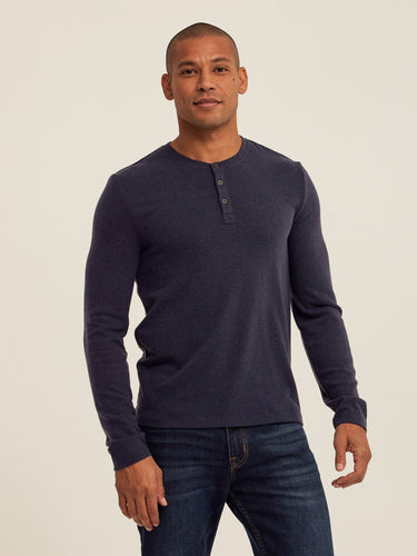 Elias Sweater Knit Long Sleeve Henley Mens Outerwear Sweater Threads 4 Thought 