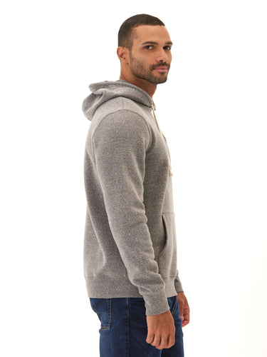 Embroidered Triblend Fleece Hoodie Mens Outerwear Sweatshirt Threads 4 Thought 