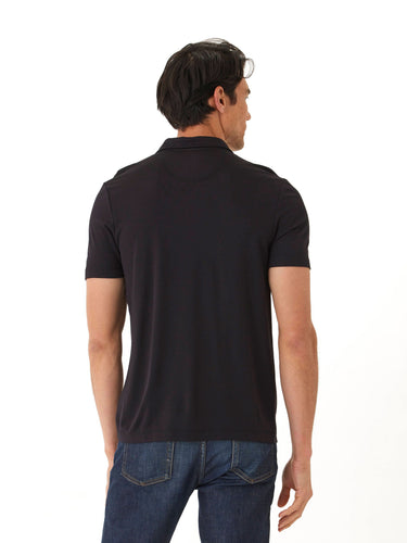 Erick Peached Pique ¼ Zip SS Polo Mens Tops Tshirt Short Polo Threads 4 Thought 