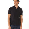 Erick Peached Pique ¼ Zip SS Polo Mens Tops Tshirt Short Polo Threads 4 Thought 