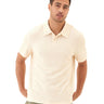 Darryn Jacquard Terry 2-Button Polo Mens Tops Tshirt Short Polo Threads 4 Thought 