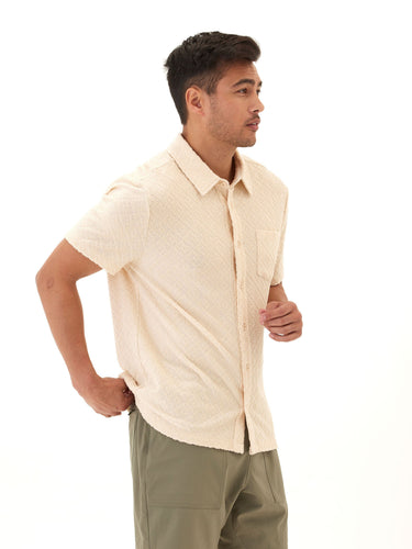 Paxton Jacquard Terry Button-Down Pocket Shirt Threads 4 Thought 