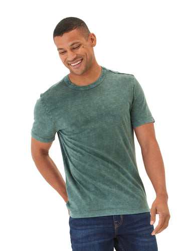 Shawn Mineral Wash Eco Cotton Jersey Crew Tee Mens Tops Tshirt Short Threads 4 Thought 