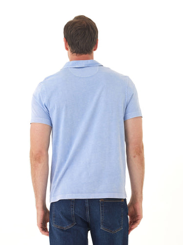 Jared Mineral Wash Eco Cotton Jersey Short Sleeve Polo Mens Tops Tshirt Short Polo Threads 4 Thought 