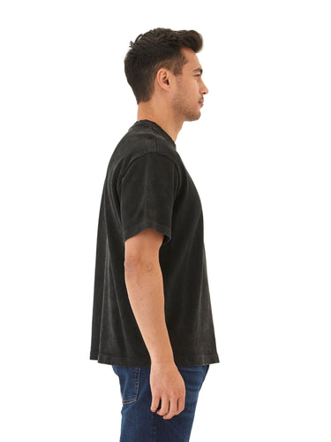 Johnny Relaxed Fit Mineral Wash Heavyweight Jersey Tee Mens Tops Tshirt Short Threads 4 Thought 