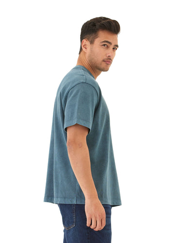 Johnny Relaxed Fit Heavyweight Mineral Wash Jersey Tee Mens Tops Tshirt Short Threads 4 Thought 
