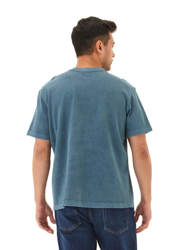Johnny Relaxed Fit Heavyweight Mineral Wash Jersey Tee Mens Tops Tshirt Short Threads 4 Thought 