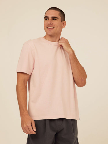 Johnny Relaxed Fit Mineral Wash Jersey Tee Mens Tops Tshirt Short Threads 4 Thought 