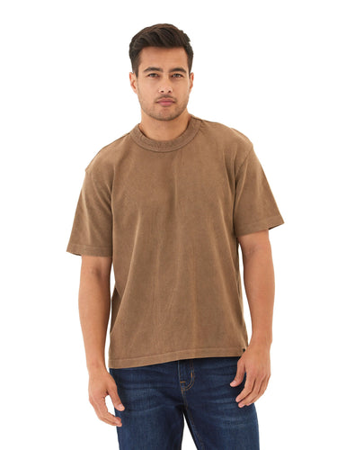 Johnny Relaxed Fit Heavyweight Mineral Wash Jersey Tee Mens Tops Tshirt Short Threads 4 Thought 