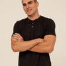 Shayne Luxe Jersey 3-Button Short Sleeve Henley Threads 4 Thought 
