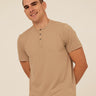 Shayne Luxe Jersey 3-Button Short Sleeve Henley Threads 4 Thought 