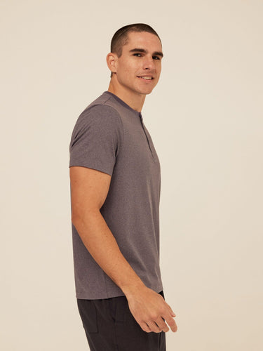Shayne Luxe Jersey 3-Button Short Sleeve Henley Threads 4 Thought 