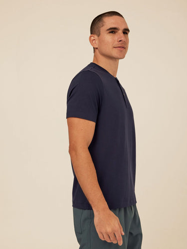 Shayne Luxe Jersey 3-Button Short Sleeve Henley Threads 4 Thought 