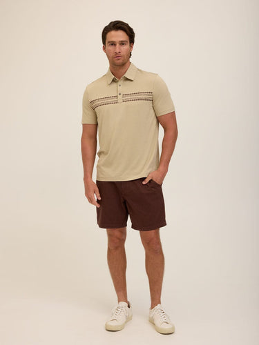 Phineas Luxe Jersey Short Sleeve Polo Mens Tops Tshirt Short Polo Threads 4 Thought 