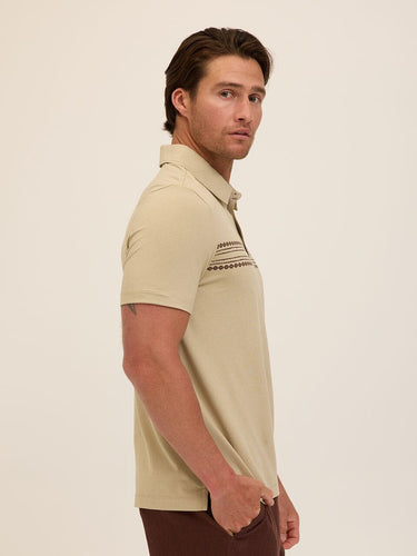 Phineas Luxe Jersey Short Sleeve Polo Mens Tops Tshirt Short Polo Threads 4 Thought 