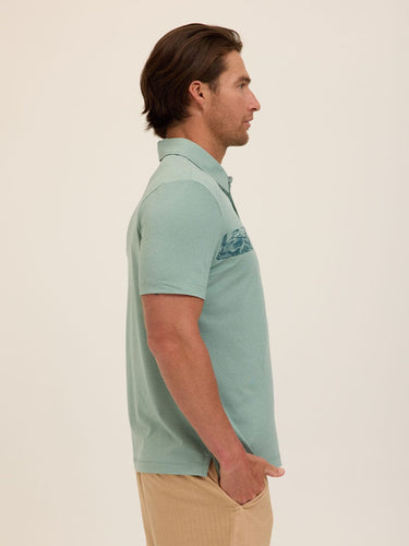 Phineas Luxe Jersey Short Sleeve Polo Mens Tops Tshirt Short Polo Threads 4 Thought 