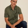 Dorian Mineral Wash Jersey Short Sleeve Button-Down Threads 4 Thought 
