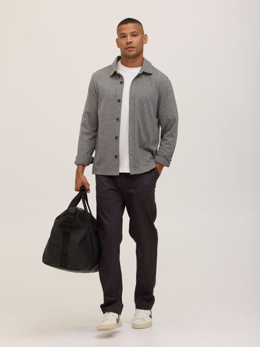 Carter Brushed Jacquard Button-Down Shirt Mens Tops Tshirt Long Threads 4 Thought 