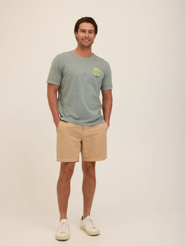 Island Sunrise Graphic Mineral Wash Jersey Tee Threads 4 Thought 