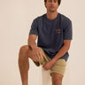 Mineral Wash Relaxed Fit Graphic Tee Mens Tops Tshirt Short Threads 4 Thought 