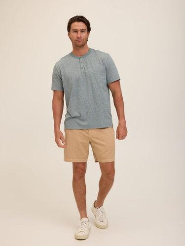 Carlos Light Fleck Jersey 3-Button Henley Threads 4 Thought 