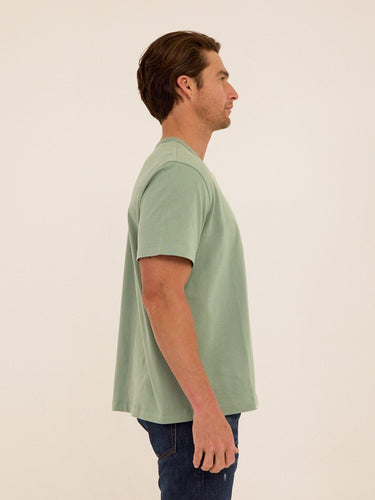 Johnny Organic Cotton Relaxed Crew Tee Mens Tops Tshirt Short Threads 4 Thought 