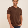 Shayne Organic Cotton Henley Mens Tops Tshirt Short Henley Threads 4 Thought 