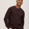 Doug Essential Jersey Long Sleeve 3-Button Henley Mens Tops Tshirt Long Henley Threads 4 Thought 