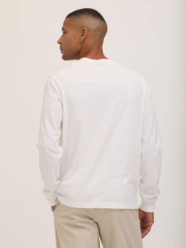 Doug Essential Jersey Long Sleeve 3-Button Henley Mens Tops Tshirt Long Henley Threads 4 Thought 