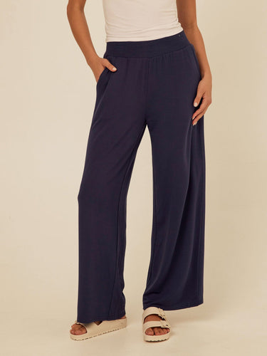 Esmeralda Feather Fleece Wide Leg Pant Threads 4 Thought 