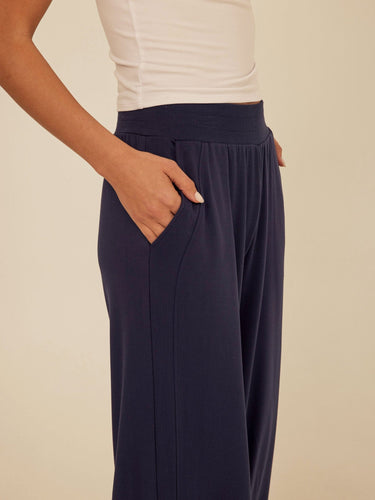 Esmeralda Feather Fleece Wide Leg Pant Threads 4 Thought 