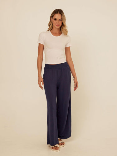 Esmeralda Feather Fleece Wide Leg Pant Threads 4 Thought 