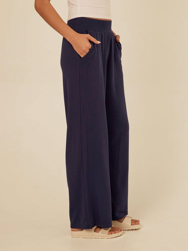 Esmeralda Feather Fleece Wide Leg Pant Threads 4 Thought 