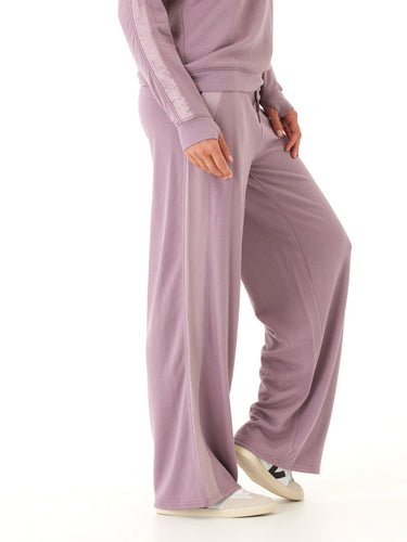 Diane Feather Fleece Satin Trim Detail Pant Womens Bottoms Sweatpants Threads 4 Thought 