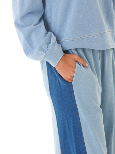 Dorothy Denim Terry Contrast Panel Pant Threads 4 Thought 