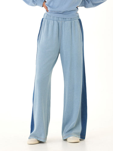 Dorothy Denim Terry Contrast Panel Pant Threads 4 Thought 
