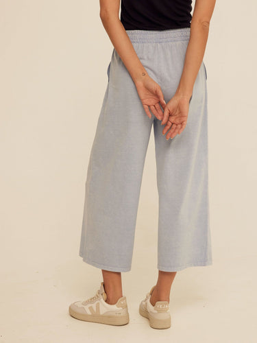 Alva Mineral Wash Eco Jersey Wide Leg Capri Pant Threads 4 Thought 