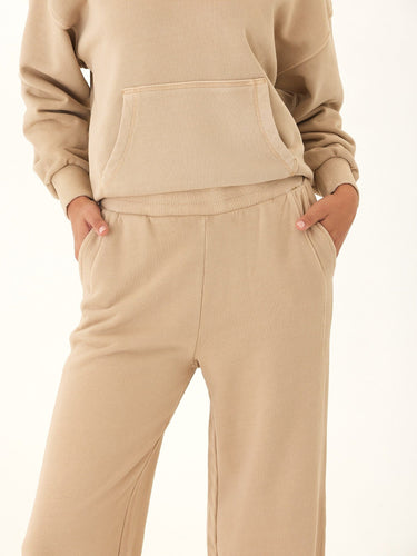 Esmeralda Mineral Wash Cotton Terry Wide Leg Pant Womens Bottoms Sweatpants Threads 4 Thought 