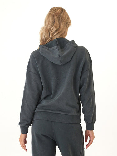 Tanya Mineral Wash Cotton Terry Pullover Hoodie Womens Outerwear Sweatshirt Threads 4 Thought 