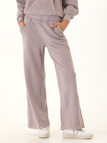 Esmeralda Mineral Wash Cotton Terry Wide Leg Pant Womens Bottoms Sweatpants Threads 4 Thought 