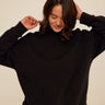 Karlie Triblend Fleece Mock Neck Pullover Womens Outerwear Sweatshirt Threads 4 Thought 